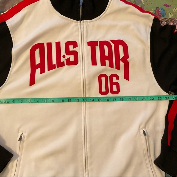 Reebok All-Star Game Jacket. 2006 warm-up track jacket, white/black arm trim. - Picture 2 of 2